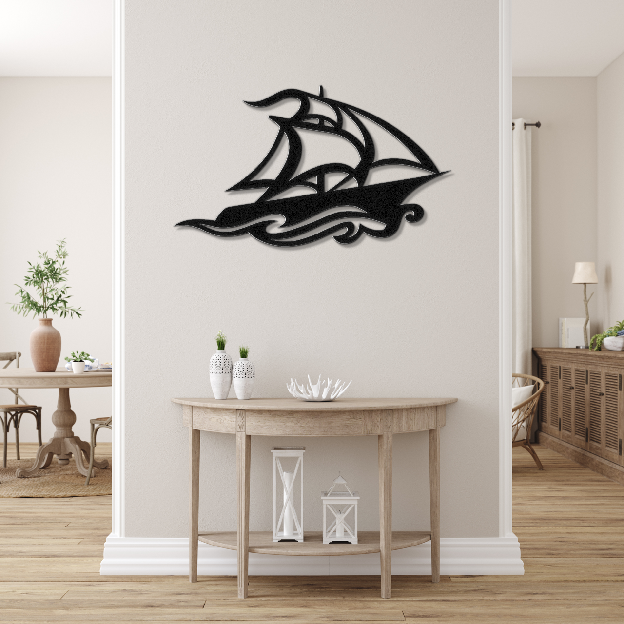 Sailboat Metal Wall Art