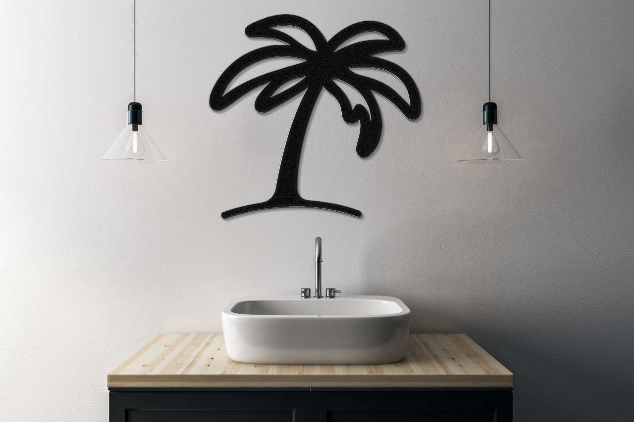 Palm Tree Metal Wall Art