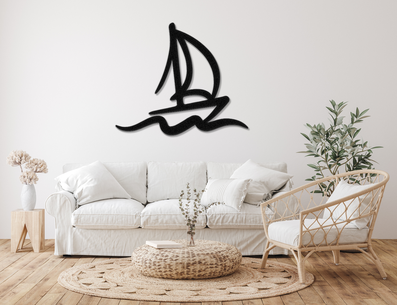 Sailboat Metal Wall Art