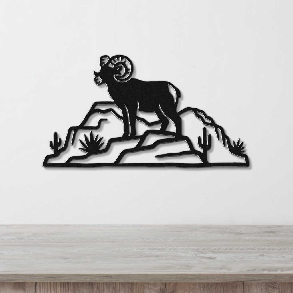 Arizona Bighorn Sheep Metal Wall Art