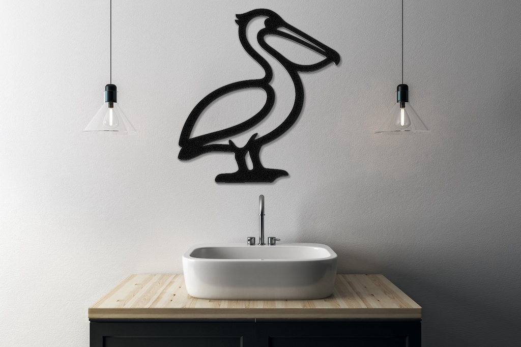 Pelican Metal Wall Art
