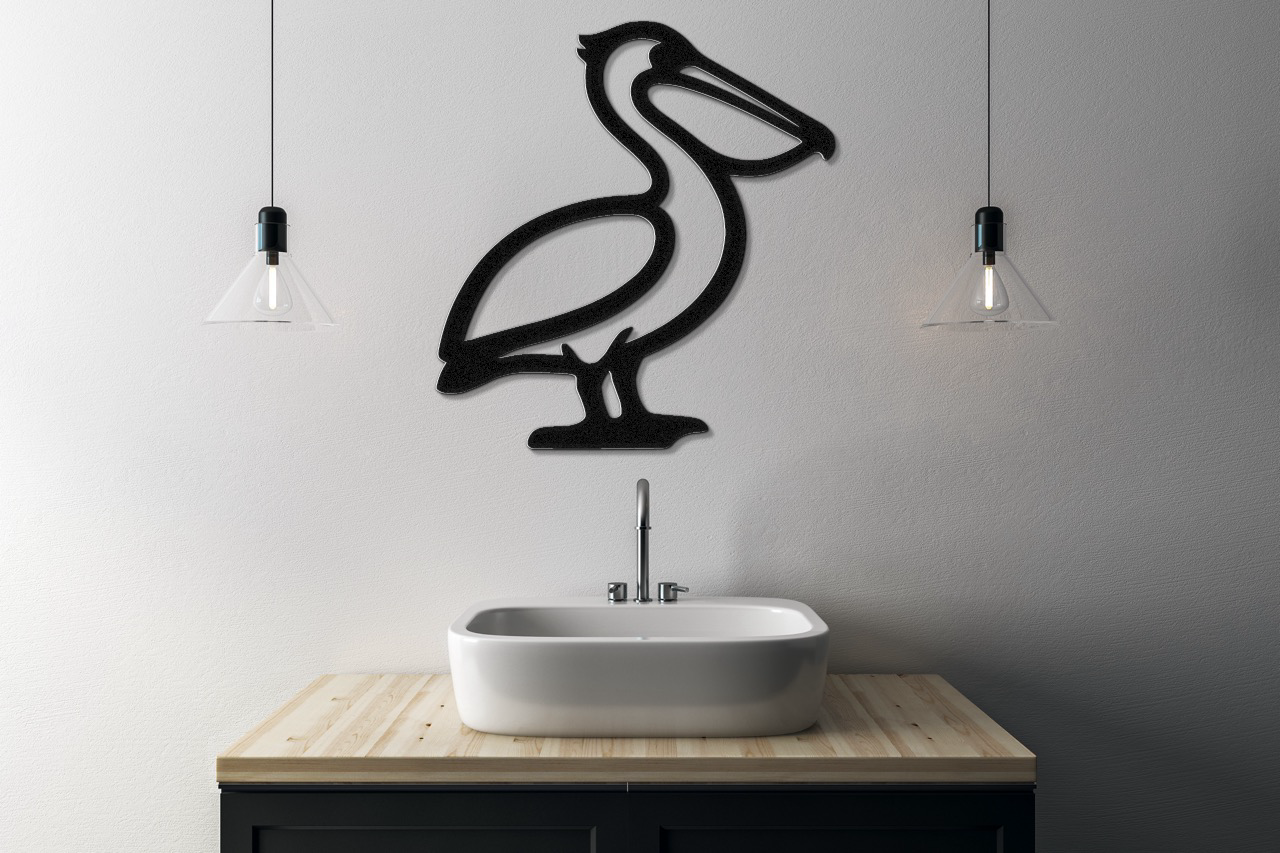 Pelican Metal Wall Art