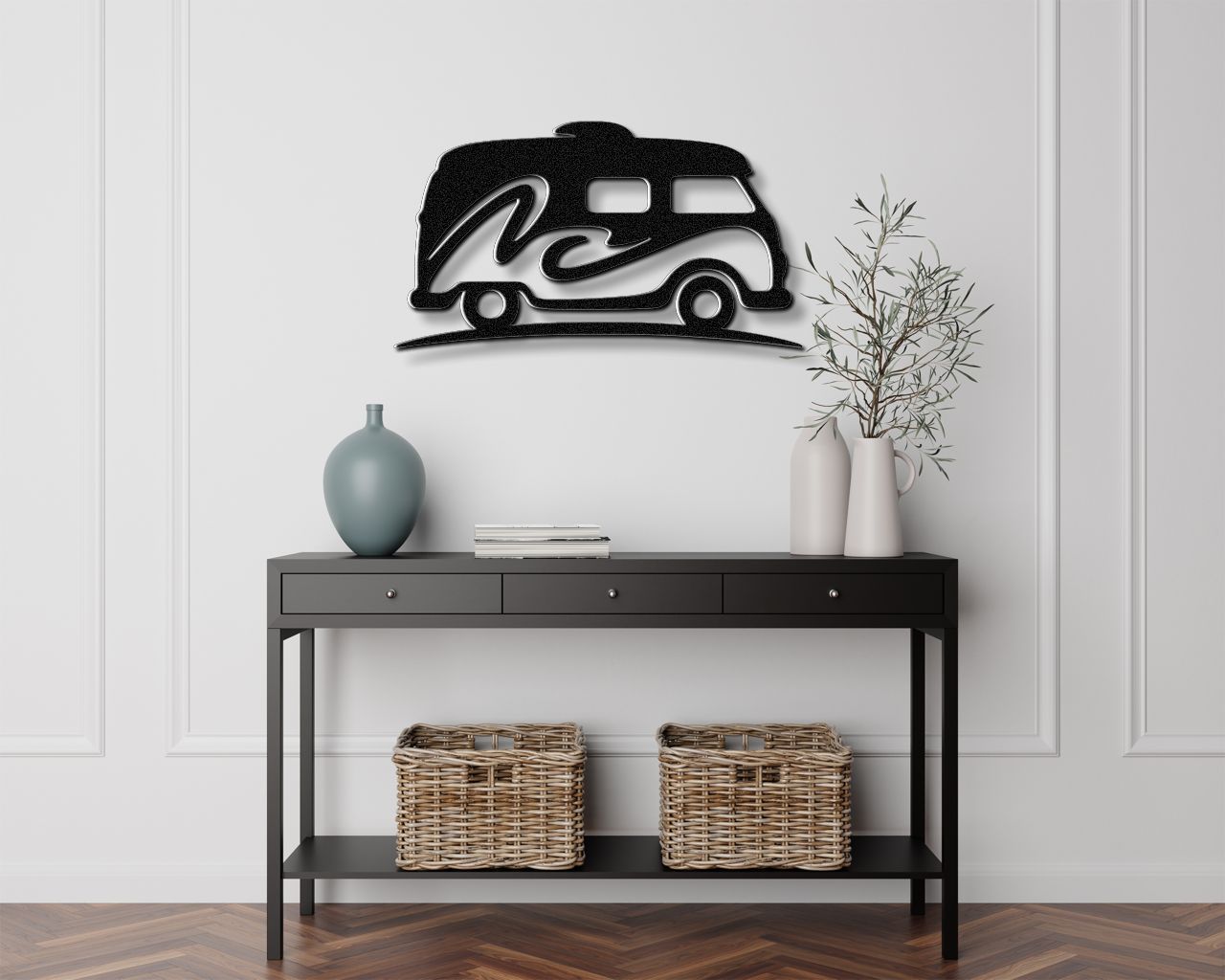 Vintage Van Metal Wall Art