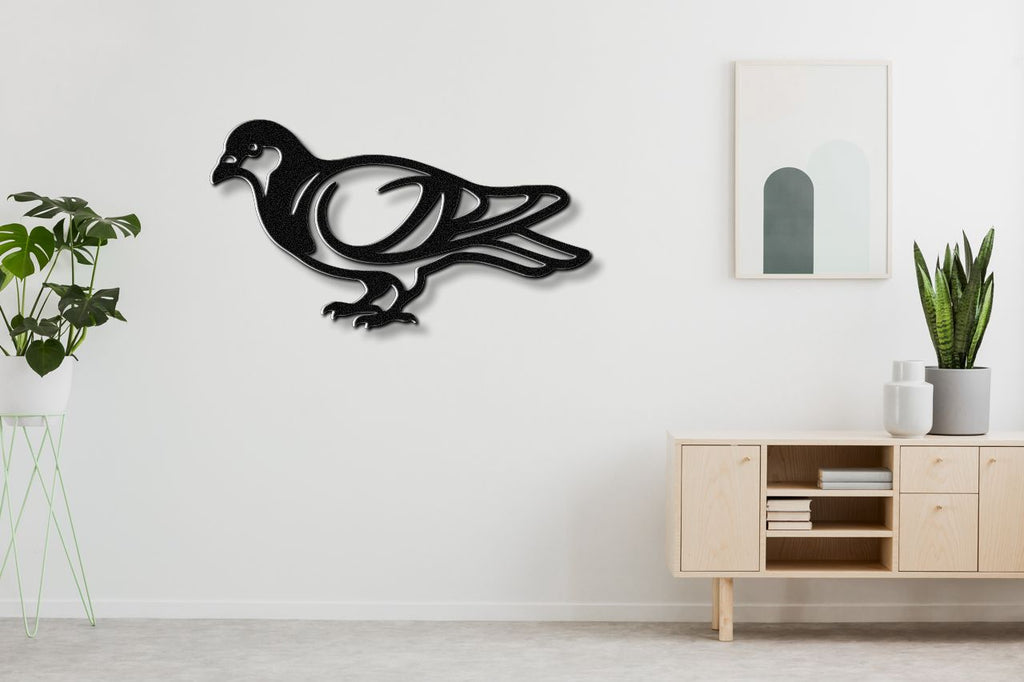 Pigeon Metal Wall Art