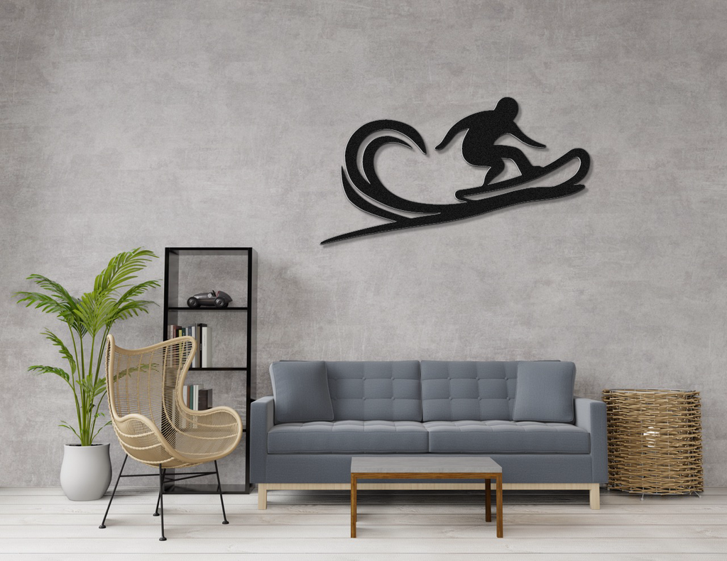 Snowboarding Metal Wall Art