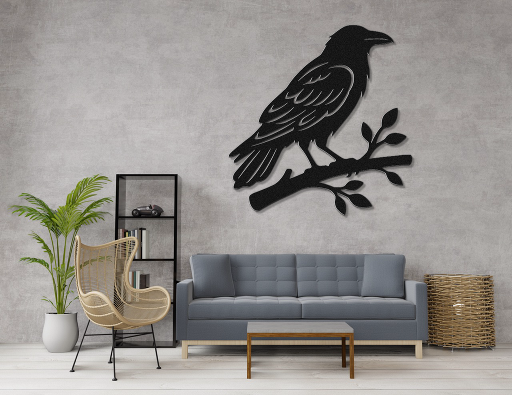 Raven Metal Wall Art