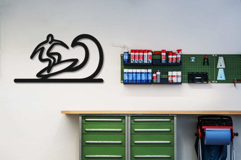 Surfer Metal Wall Art