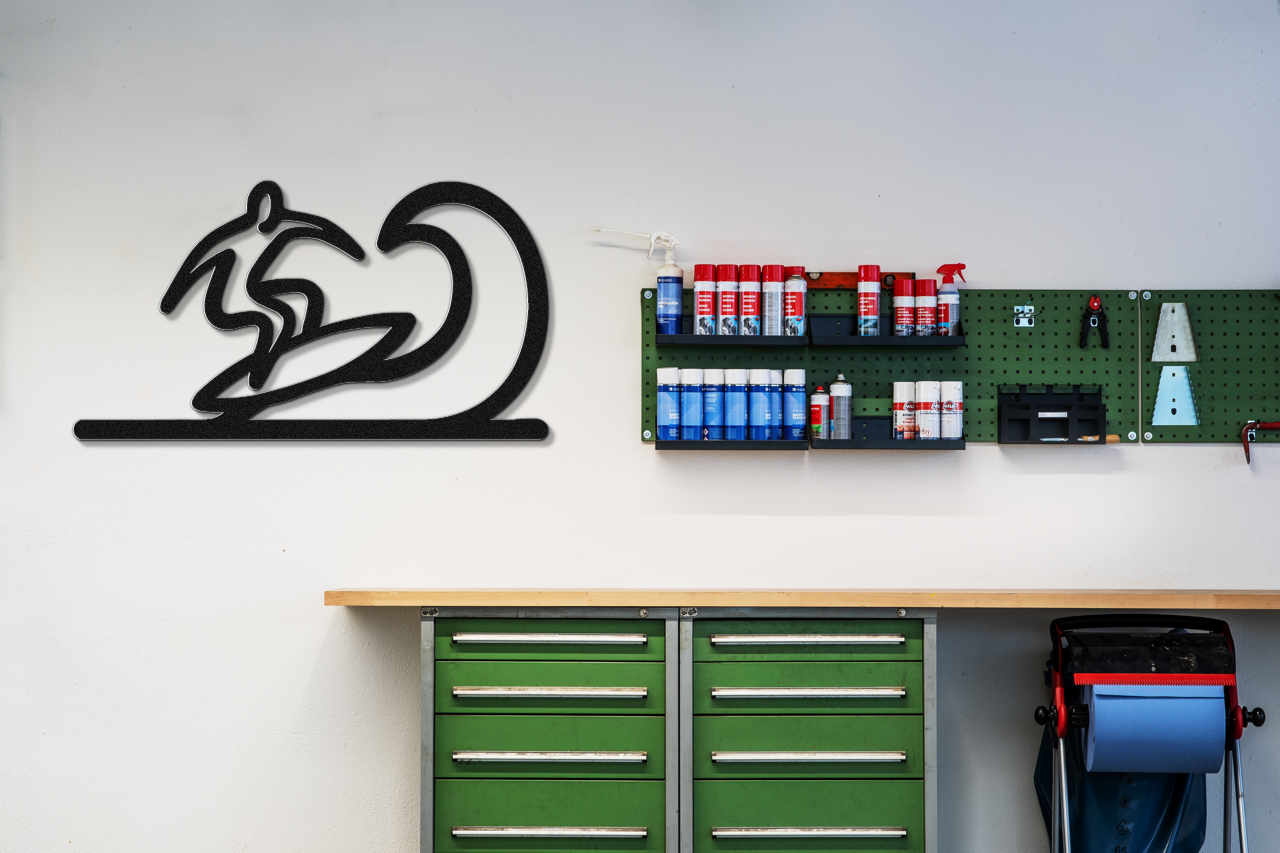 Surfer Metal Wall Art
