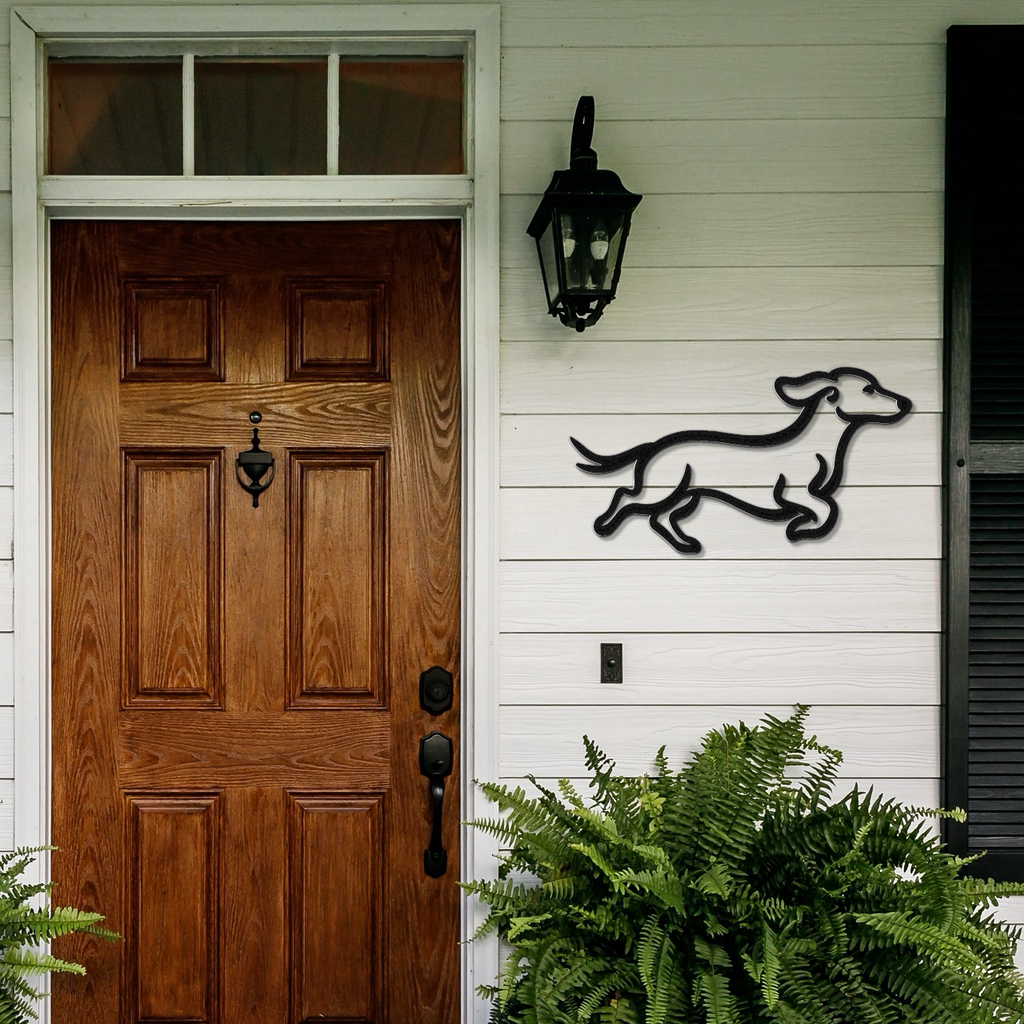 Dachshund Metal Wall Art