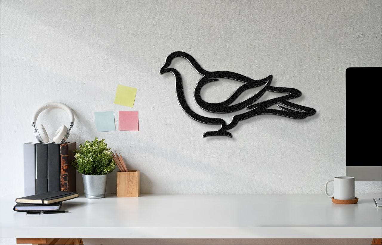 Pigeon Metal Wall Art