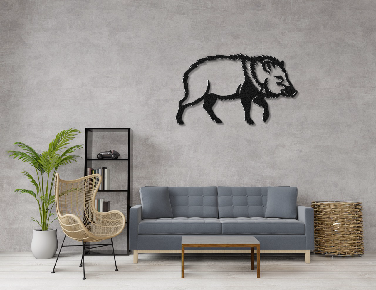 Javelina Metal Wall Art