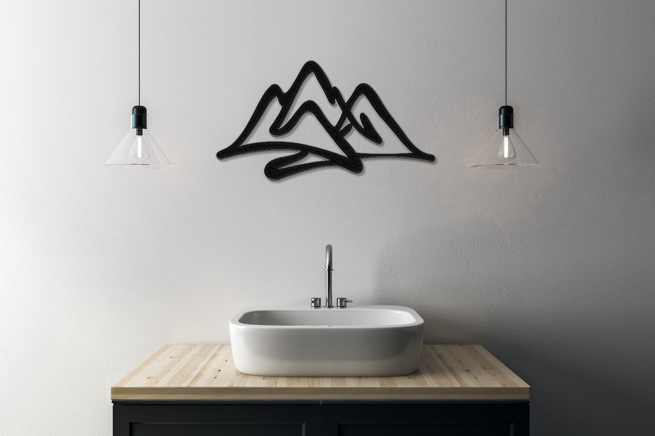 Mountains Metal Wall Art