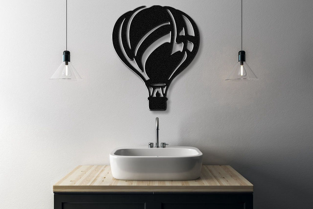 Hot Air Balloon Metal Wall Art
