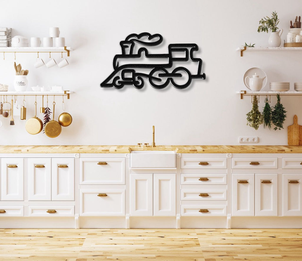 Train Metal Wall Art
