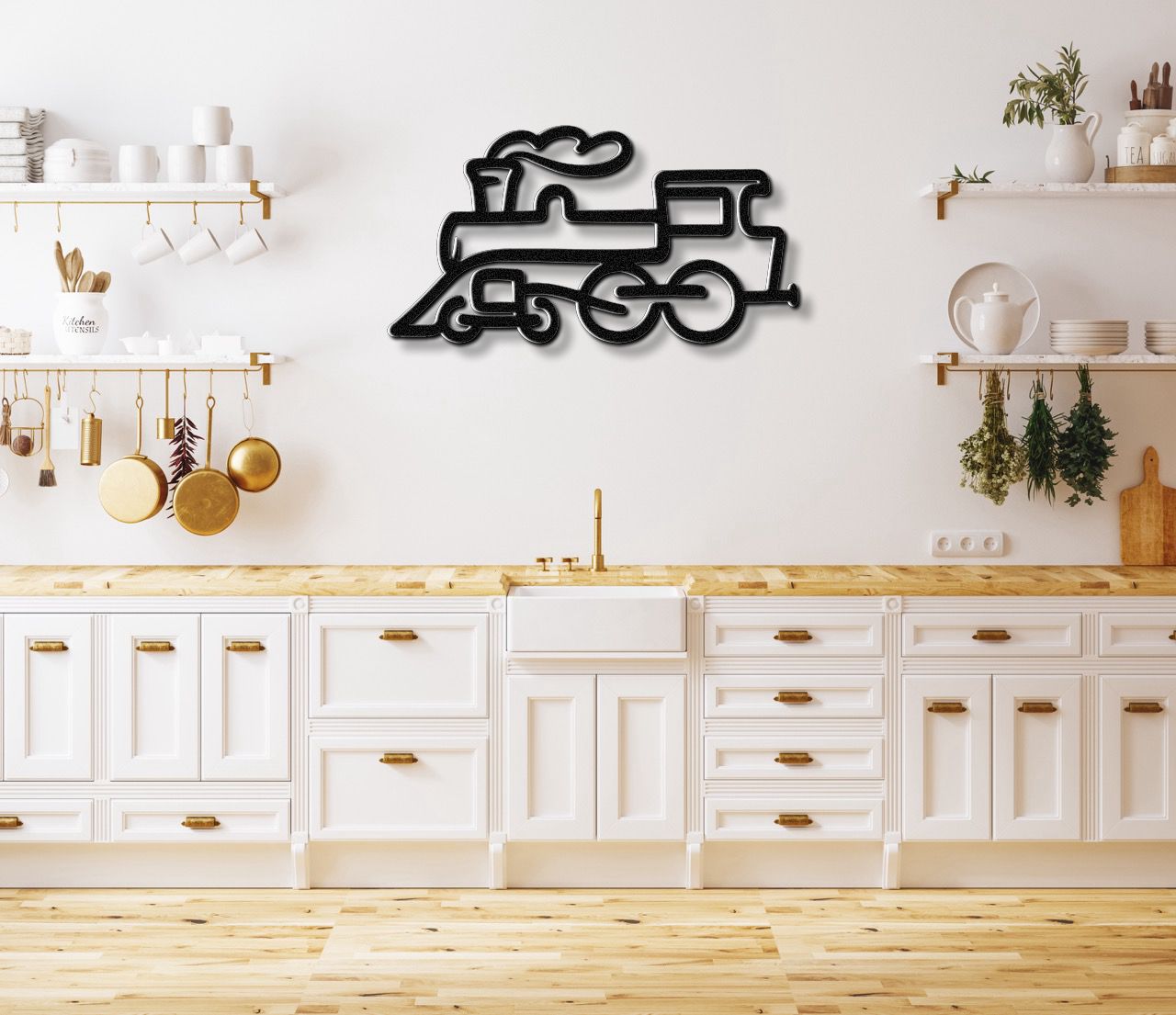 Train Metal Wall Art