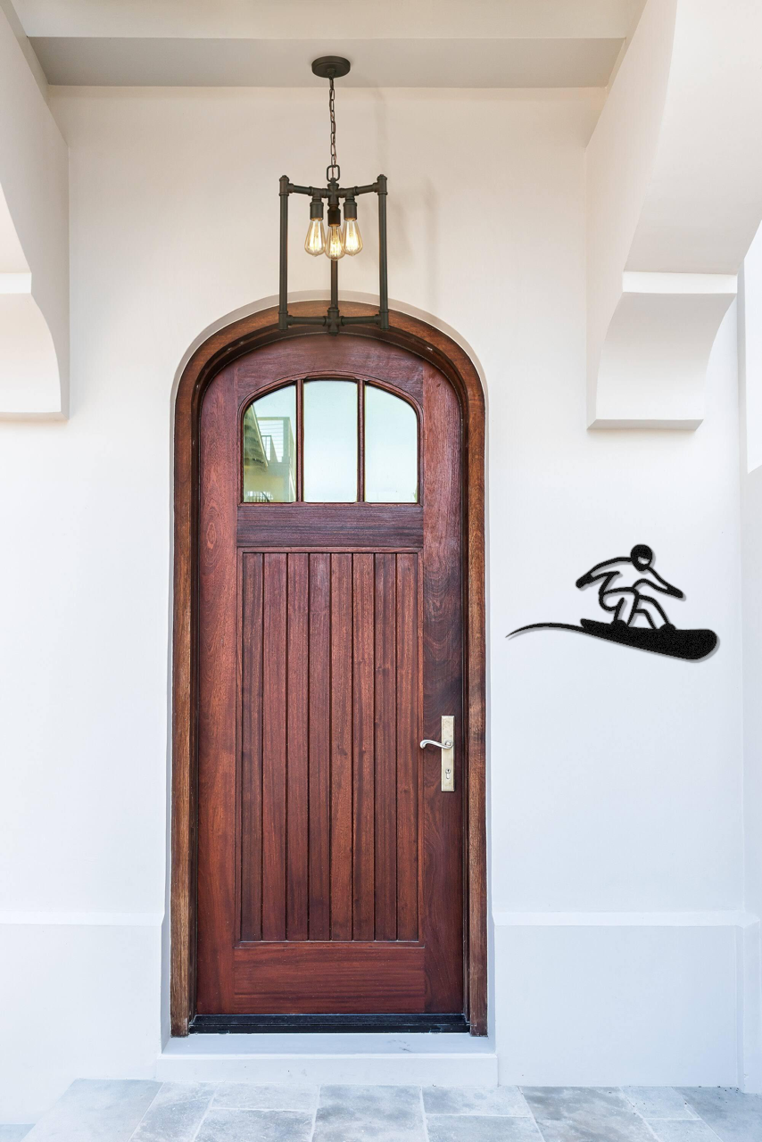 Snowboarding Metal Wall Art
