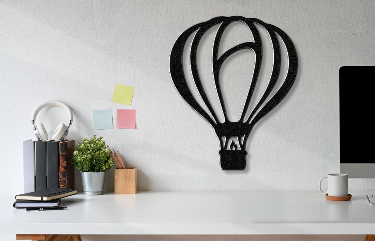 Hot Air Balloon Metal Wall Art