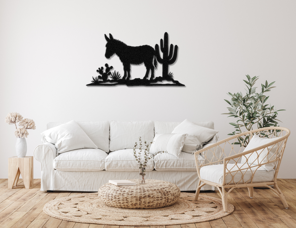 Burro Metal Wall Art