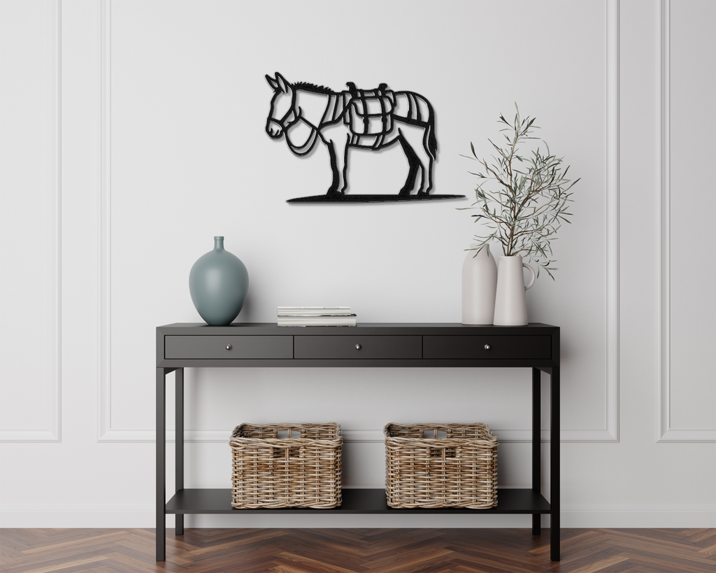 Burro Metal Wall Art