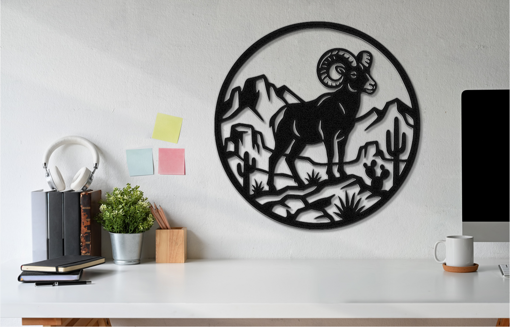 Arizona Bighorn Sheep Metal Wall Art