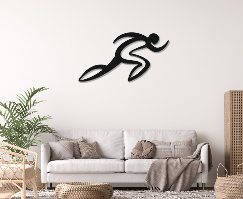 Runner Metal Wall Art