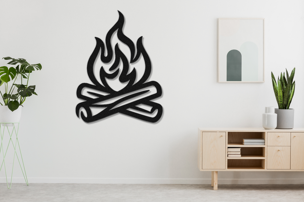 Campfire Metal Wall Art