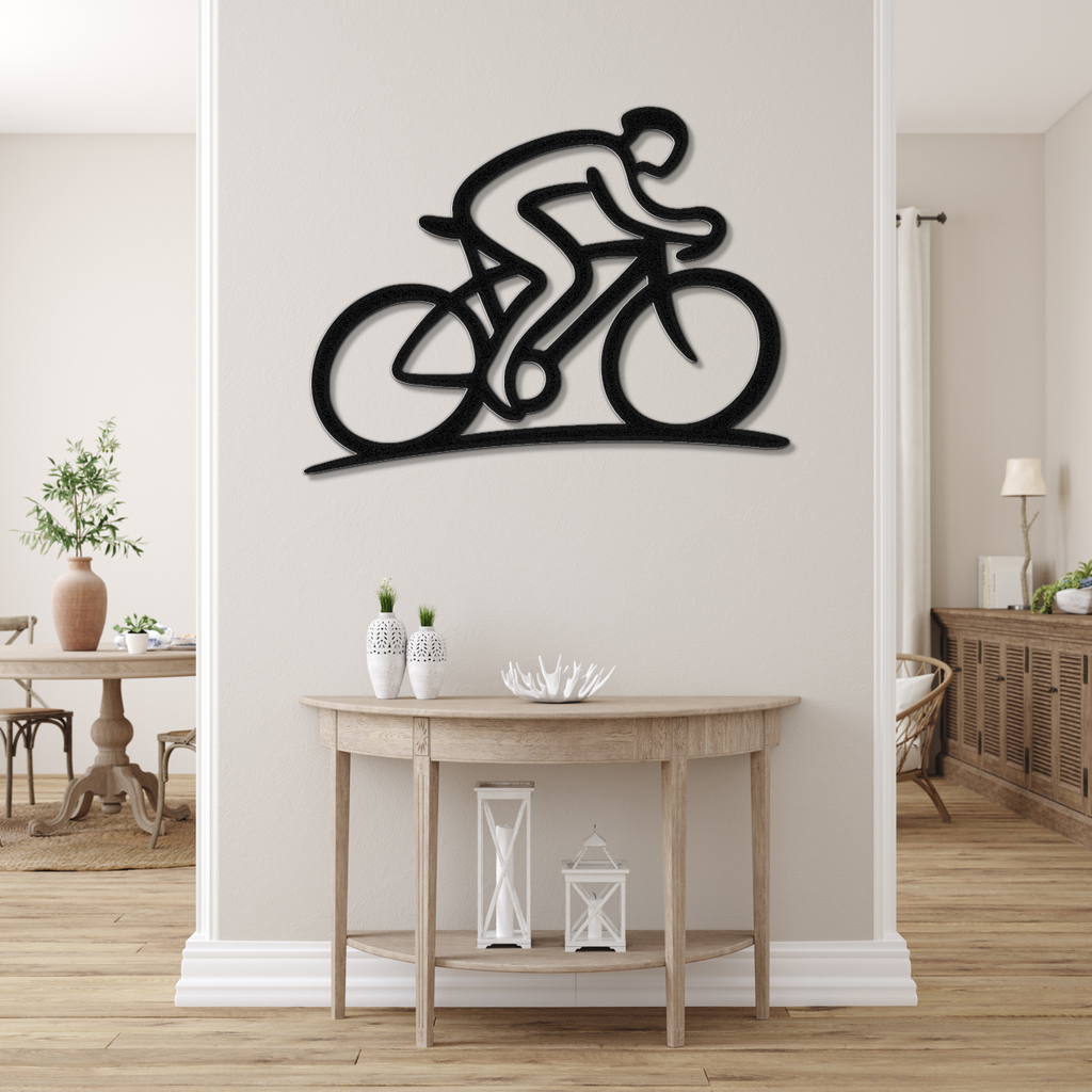 Cycling Metal Wall Art