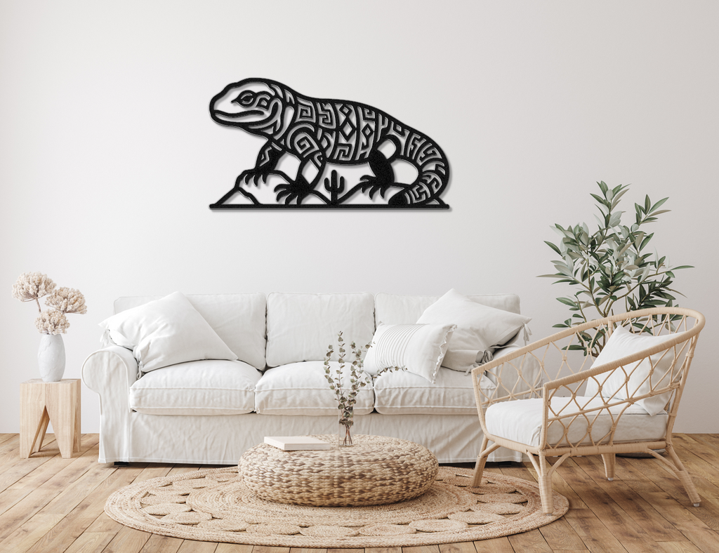 Gila Monster Metal Wall Art