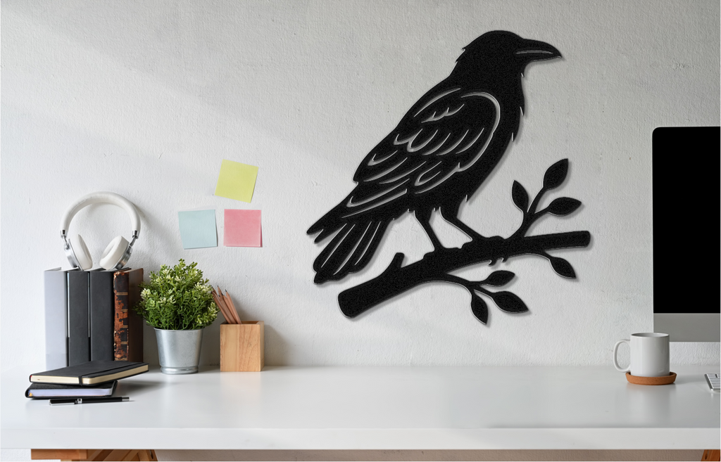 Raven Metal Wall Art