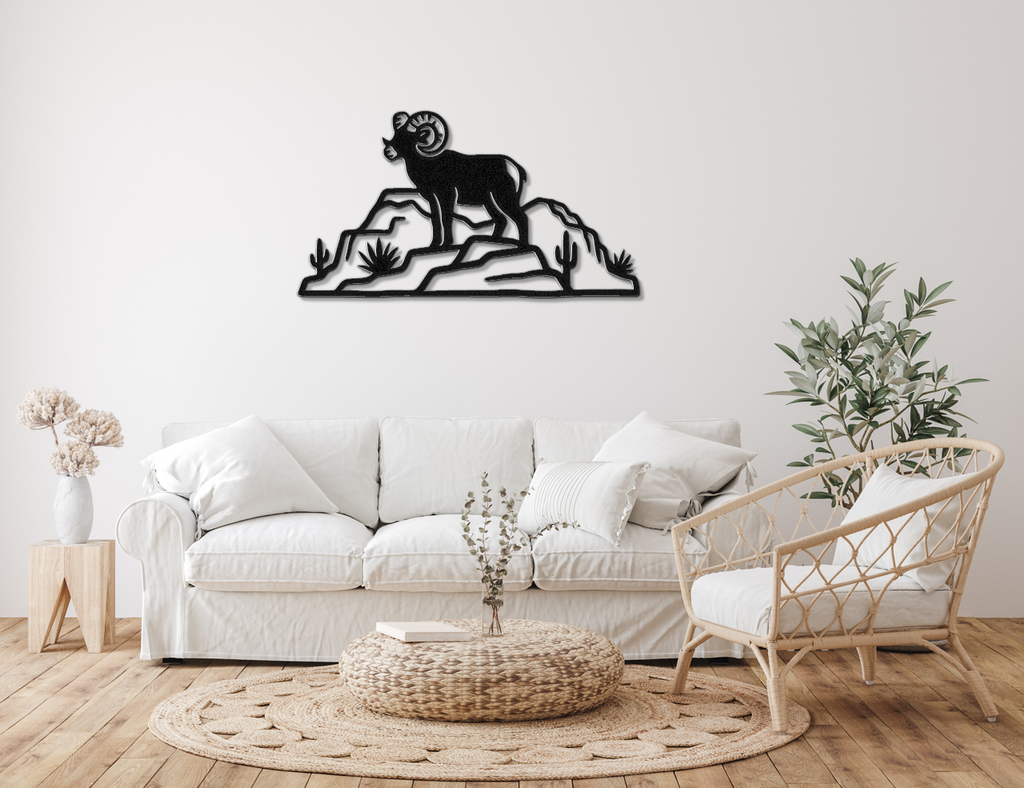Arizona Bighorn Sheep Metal Wall Art
