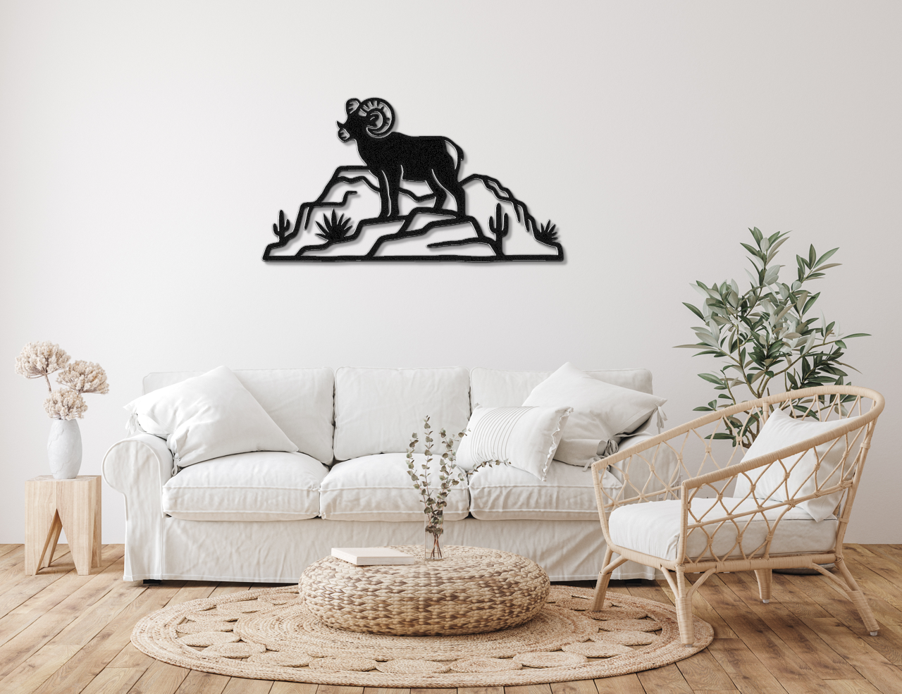 Arizona Bighorn Sheep Metal Wall Art