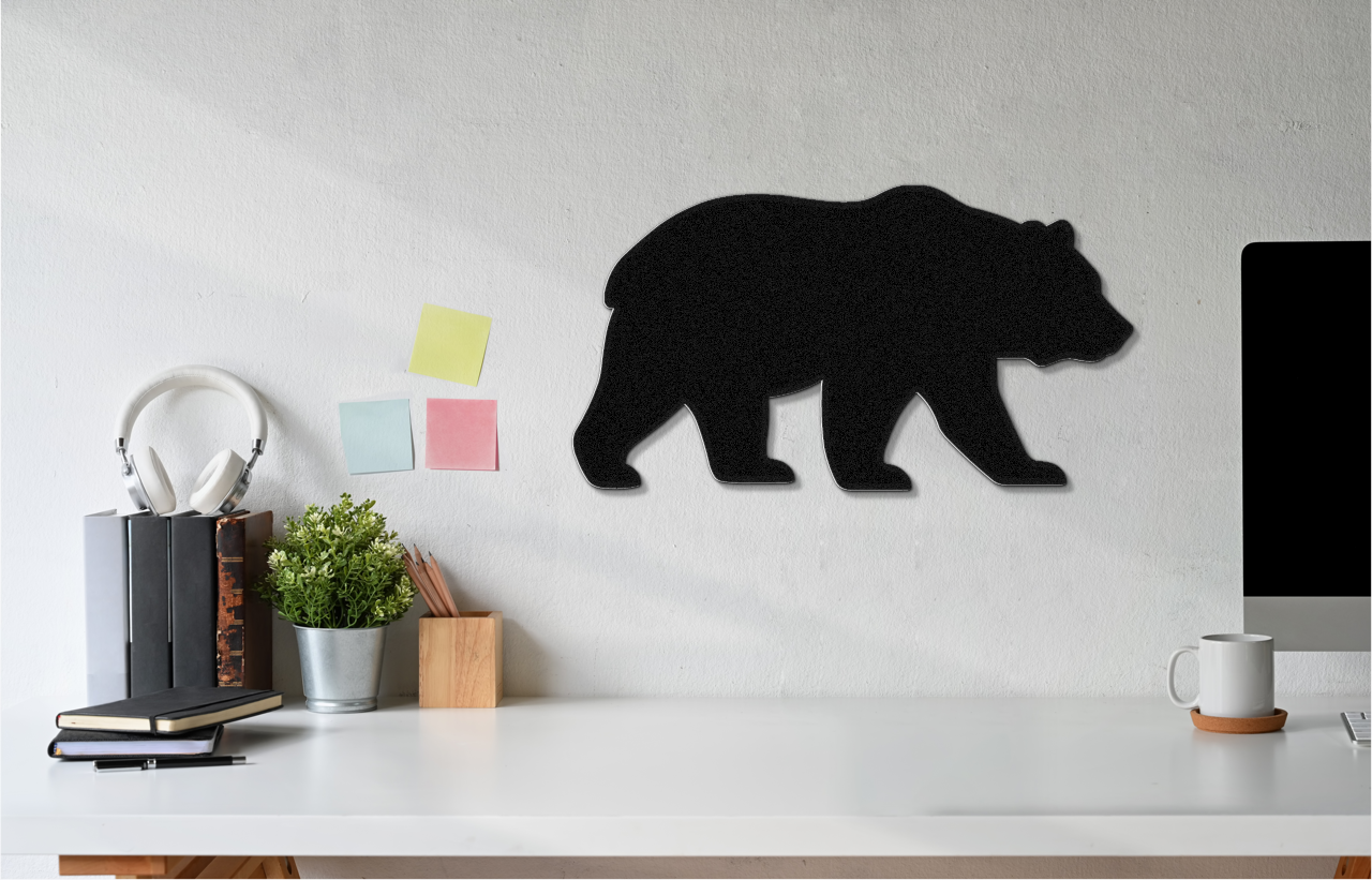 Bear Metal Wall Art