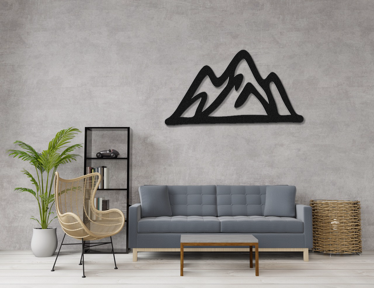 Mountains Metal Wall Art