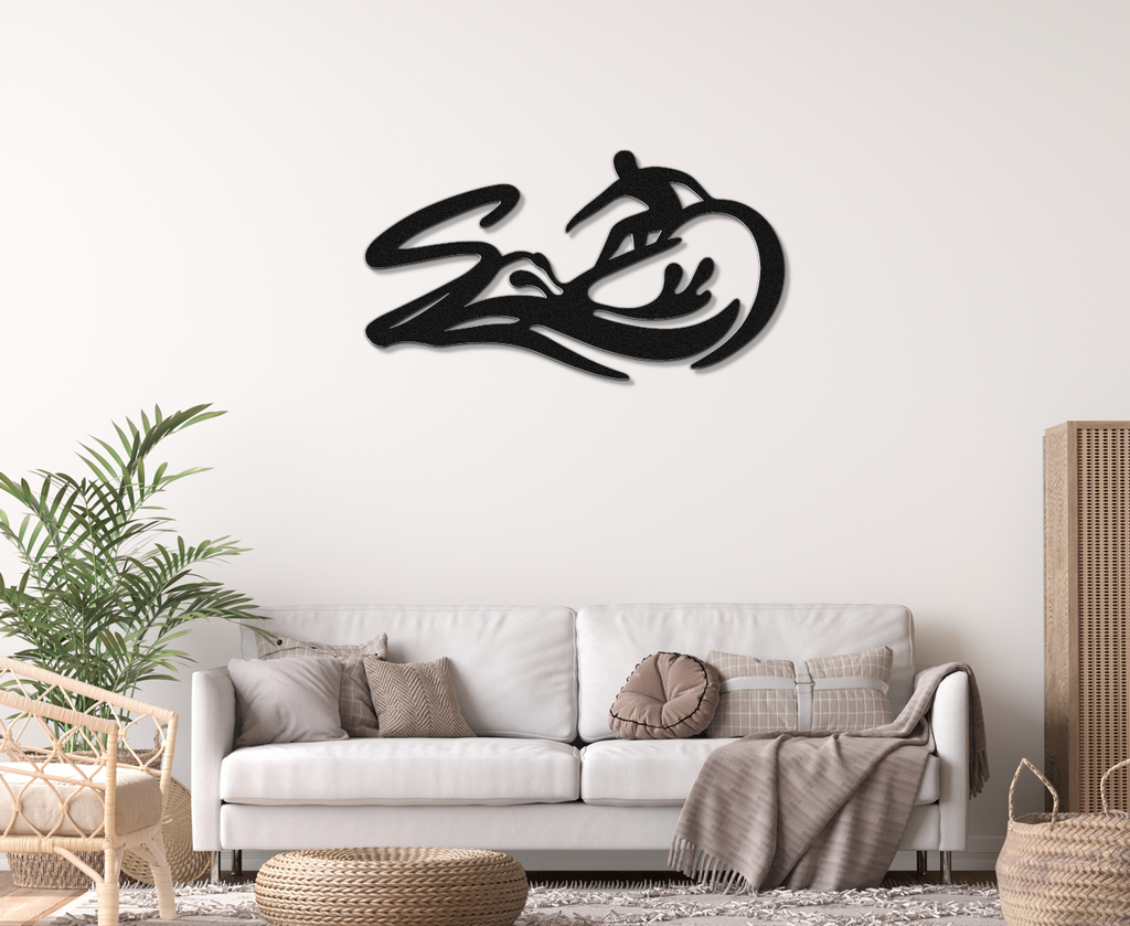 Surfer Metal Wall Art