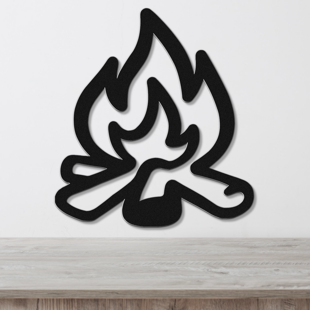 Campfire Metal Wall Art