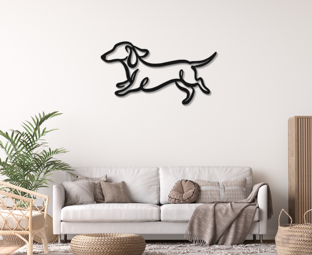 Dachshund Metal Wall Art