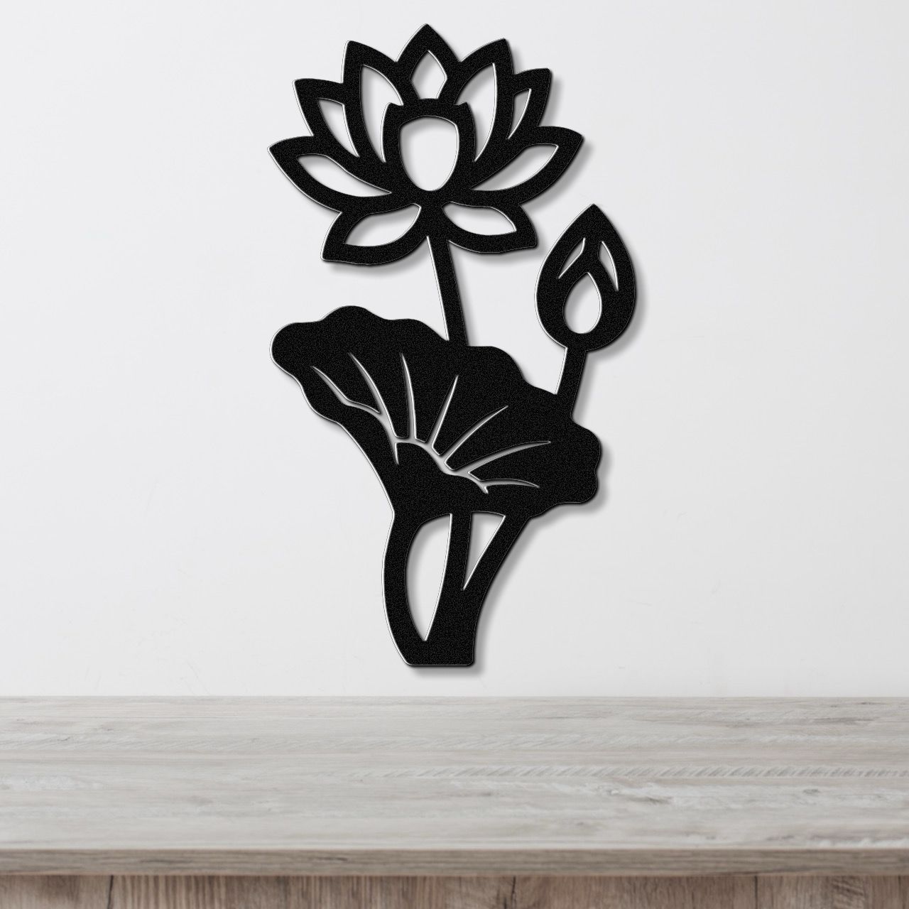 Lotus Water Lily Metal Wall Art
