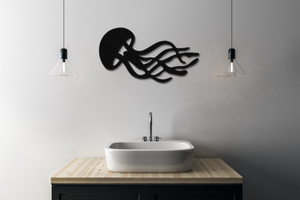 Jellyfish Metal Wall Art