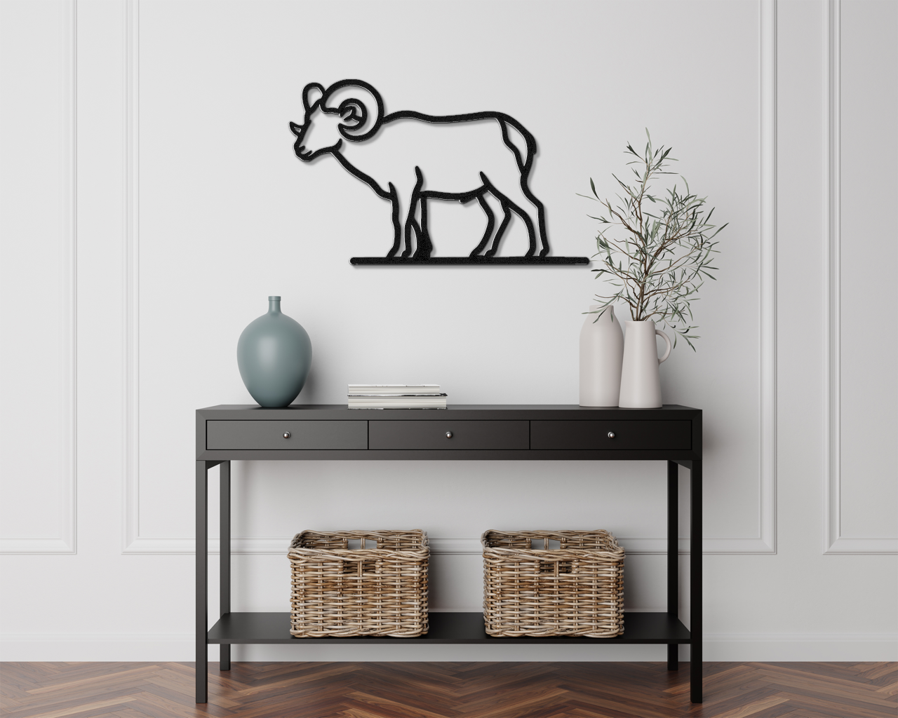 Bighorn Sheep Metal Wall Art