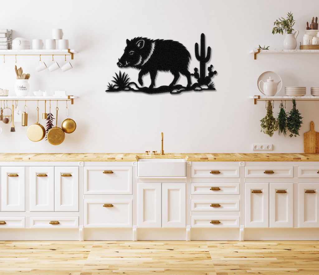Javelina Metal Wall Art