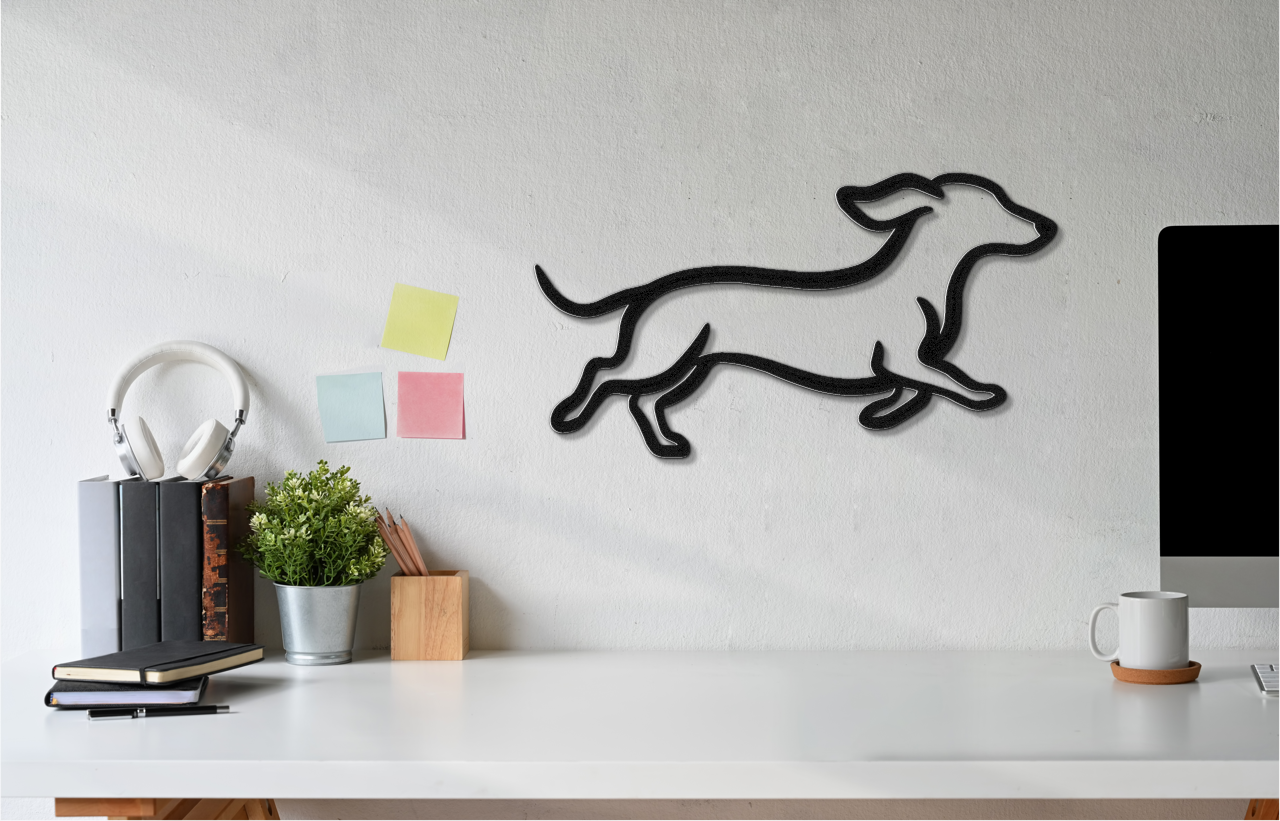 Dachshund Metal Wall Art