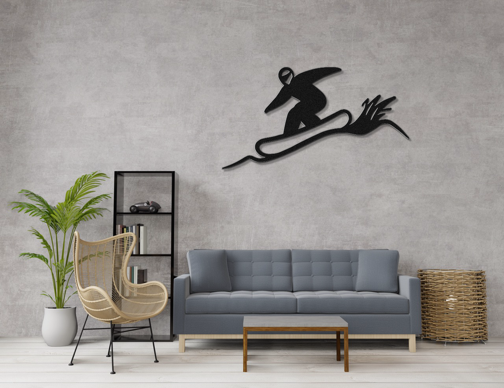 Snowboarding Metal Wall Art