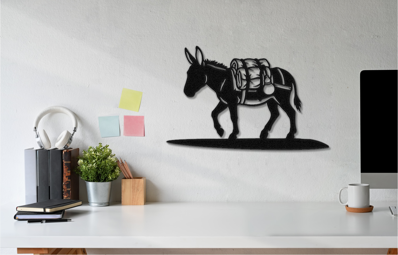Burro Metal Wall Art