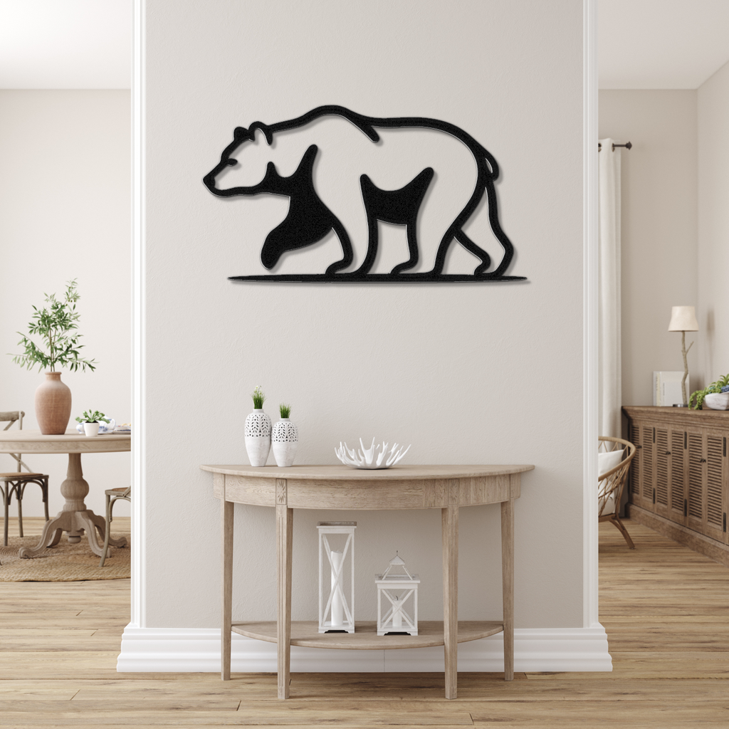 Bear Metal Wall Art