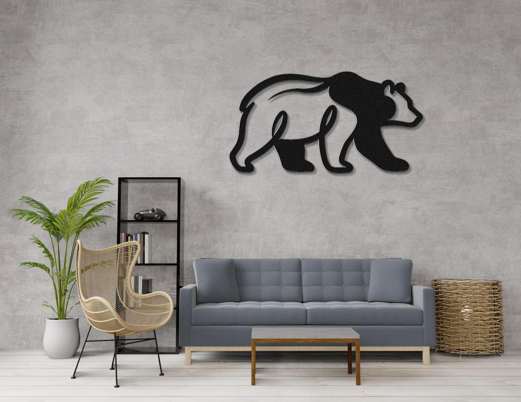 Bear Metal Wall Art