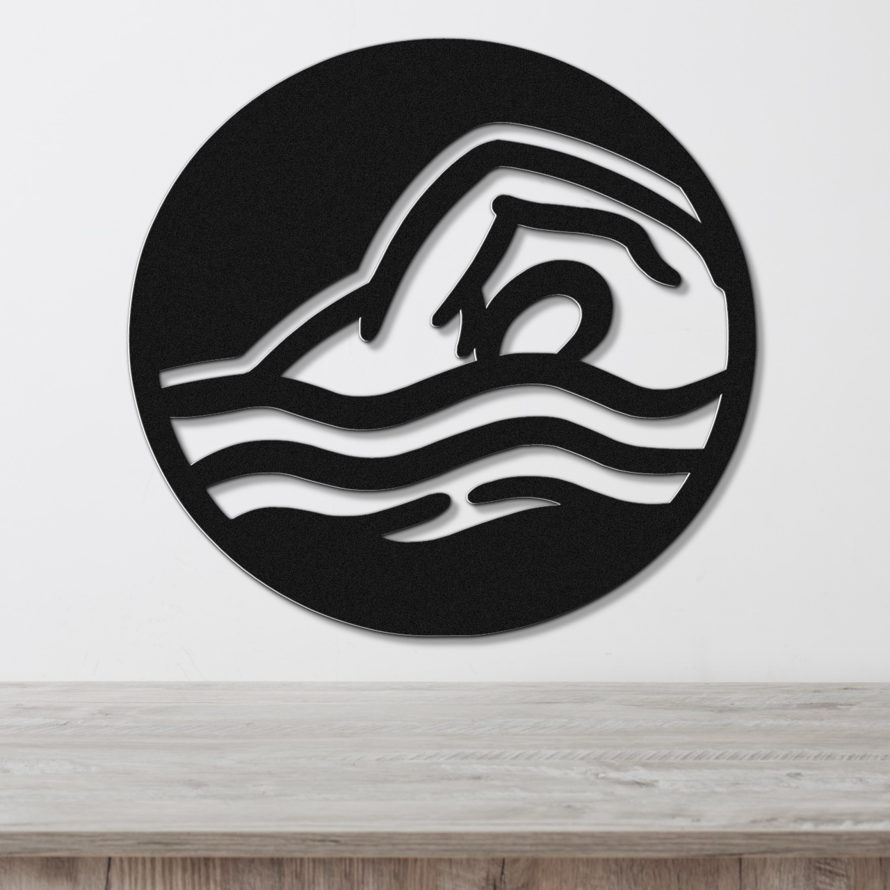 Swimmer Metal Wall Art