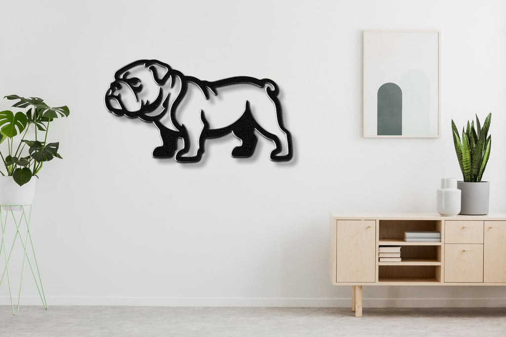 Bulldog Metal Wall Art
