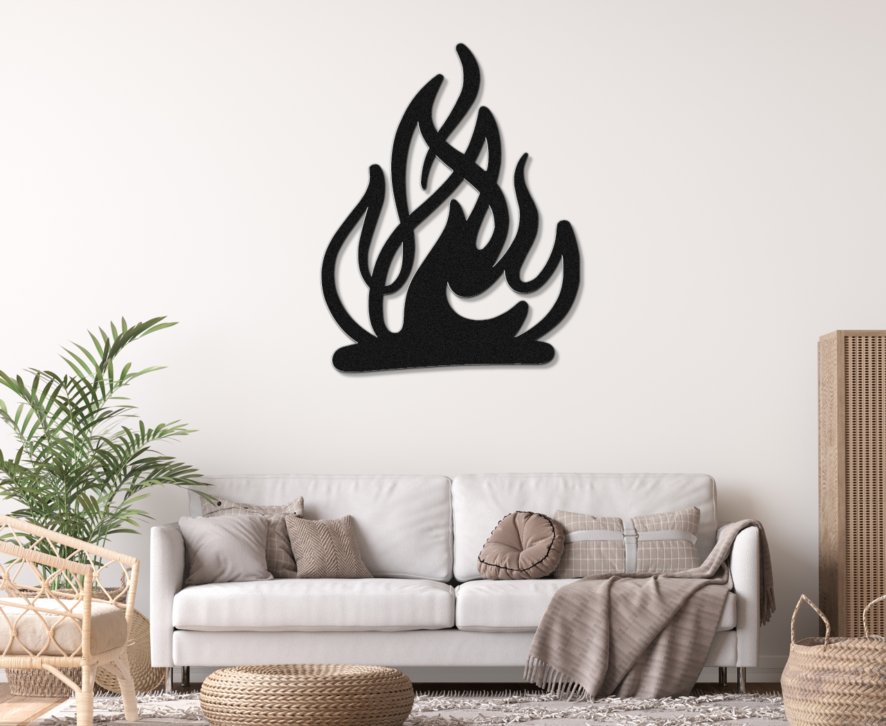 Campfire Metal Wall Art