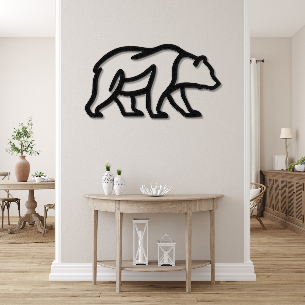Bear Metal Wall Art