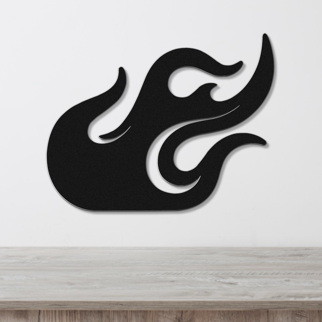 Abstract Fire Metal Wall Art